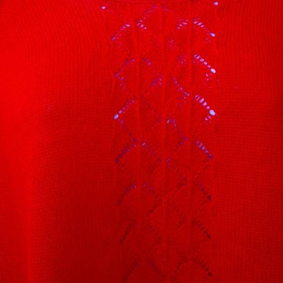 Candies Red Acrylic tunic style sweater - Picture 3 of 13